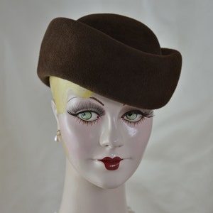 Eleganter Filzhut, Damen Haubenhut, Herbst/Winter