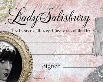 Lady Salisbury Gift Certificate