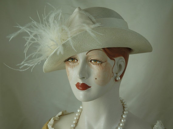 1920s wedding hat