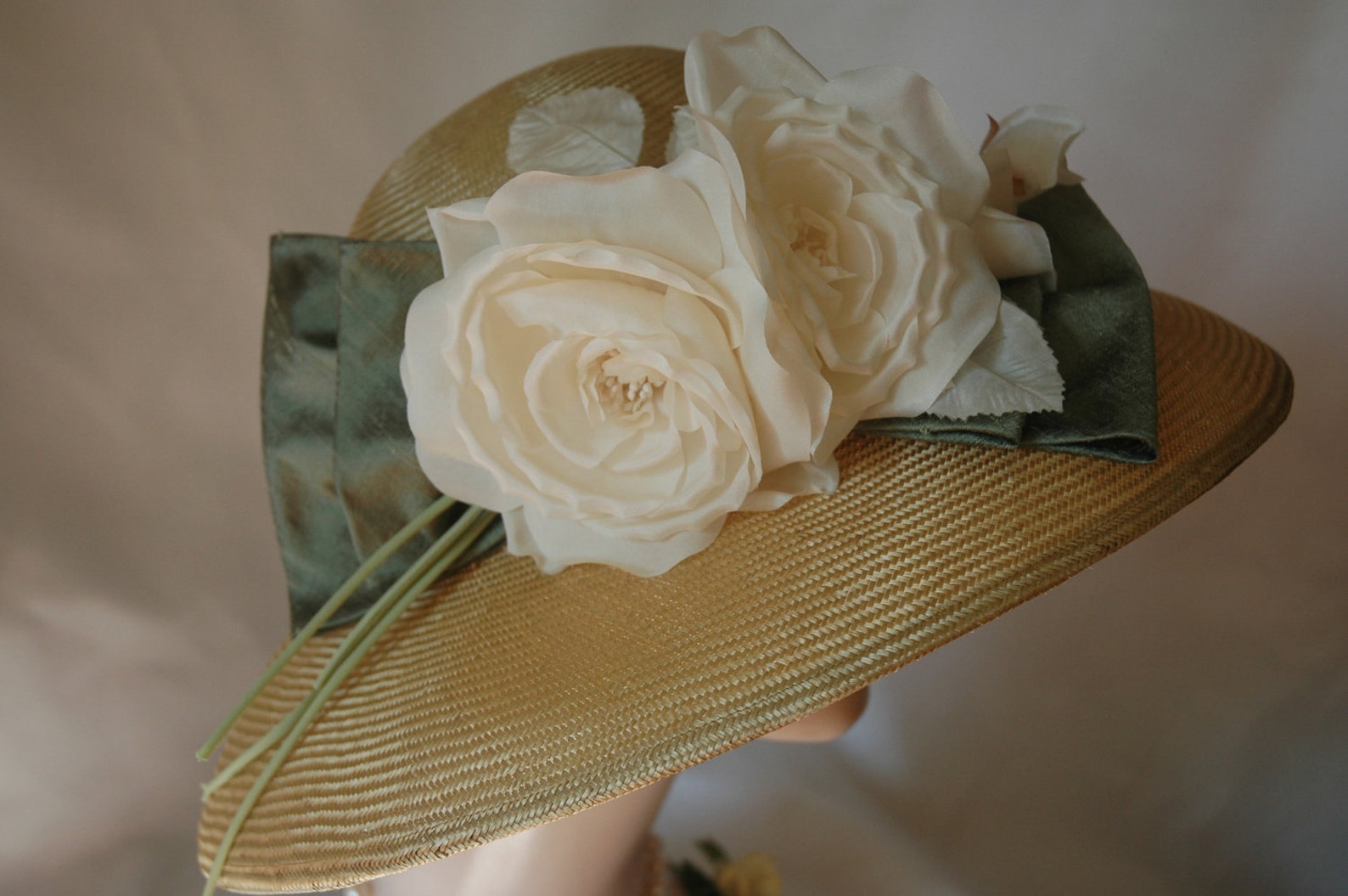 Kentucky Derby Hat, Ladies Straw Hat, Couture Hat Etsy