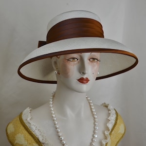 Couture Ladies Silk Straw Hat