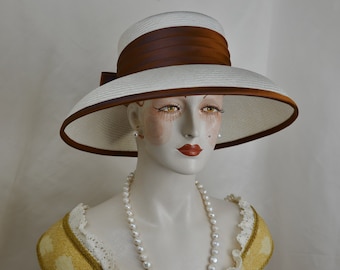 Couture Ladies Silk Straw Hat