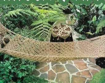 Padrão de rede de macramê • Design de bordado à mão • Projetos DIY • Download digital em PDF