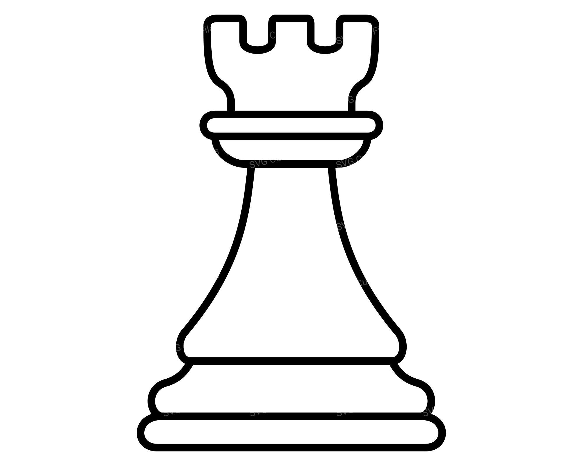 Rook Chess Piece SVG, Chess Vector PNG, Gift T-shirt Design - Etsy