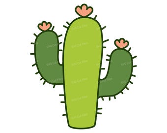 Texas Cactus SVG, Saguaro Cacti Clipart, Succulent PNG Print