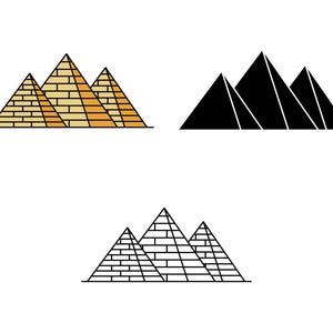 Egyptian SVG Bundle, Ancient Egypt PNG, Tattoo PNG Clipart, Files for ...