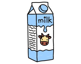 Milk Carton SVG, Vector Milk Box Clipart, Farmhouse Logo PNG T-Shirt
