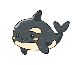 Baby Orca SVG for Cricut, Cutie Whale Cutting File, Kids Shirt Design