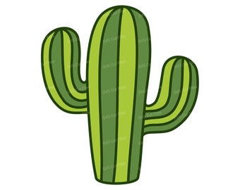 Desert Cactus SVG, Saguaro Cacti Clipart, Texas Succulent PNG