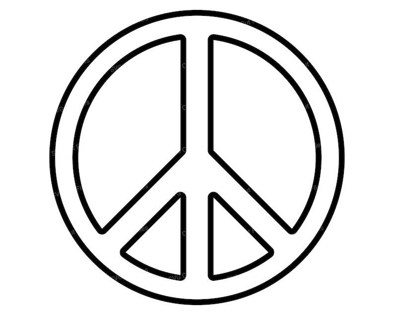 Side View Peace Sign Peace Sign SVG, Hippie Style Files for Cricut, Positive PNG - Etsy