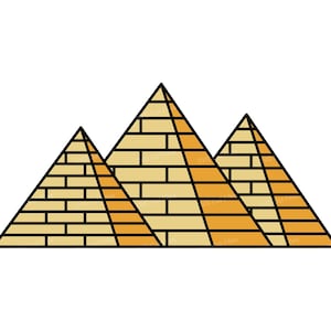 Egyptian Pyramid SVG, Ancient Egypt Clipart, Tattoo PNG Files For Cricut
