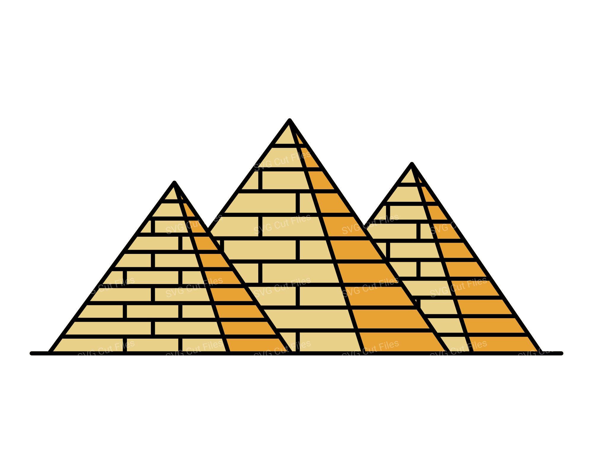 Egyptian Pyramid SVG, Ancient Egypt Clipart, Tattoo PNG Shirt - Etsy