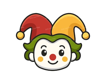 Joker Face SVG, Printable Joker PNG Clipart, Shirt Design