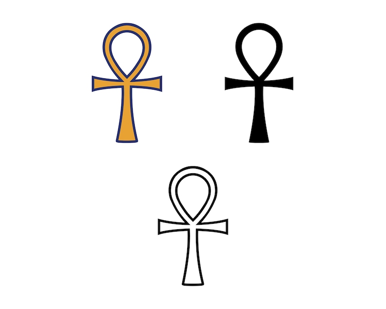 Egyptian Ankh SVG, Ancient Cross for Cricut, Tattoo PNG Clipart ...