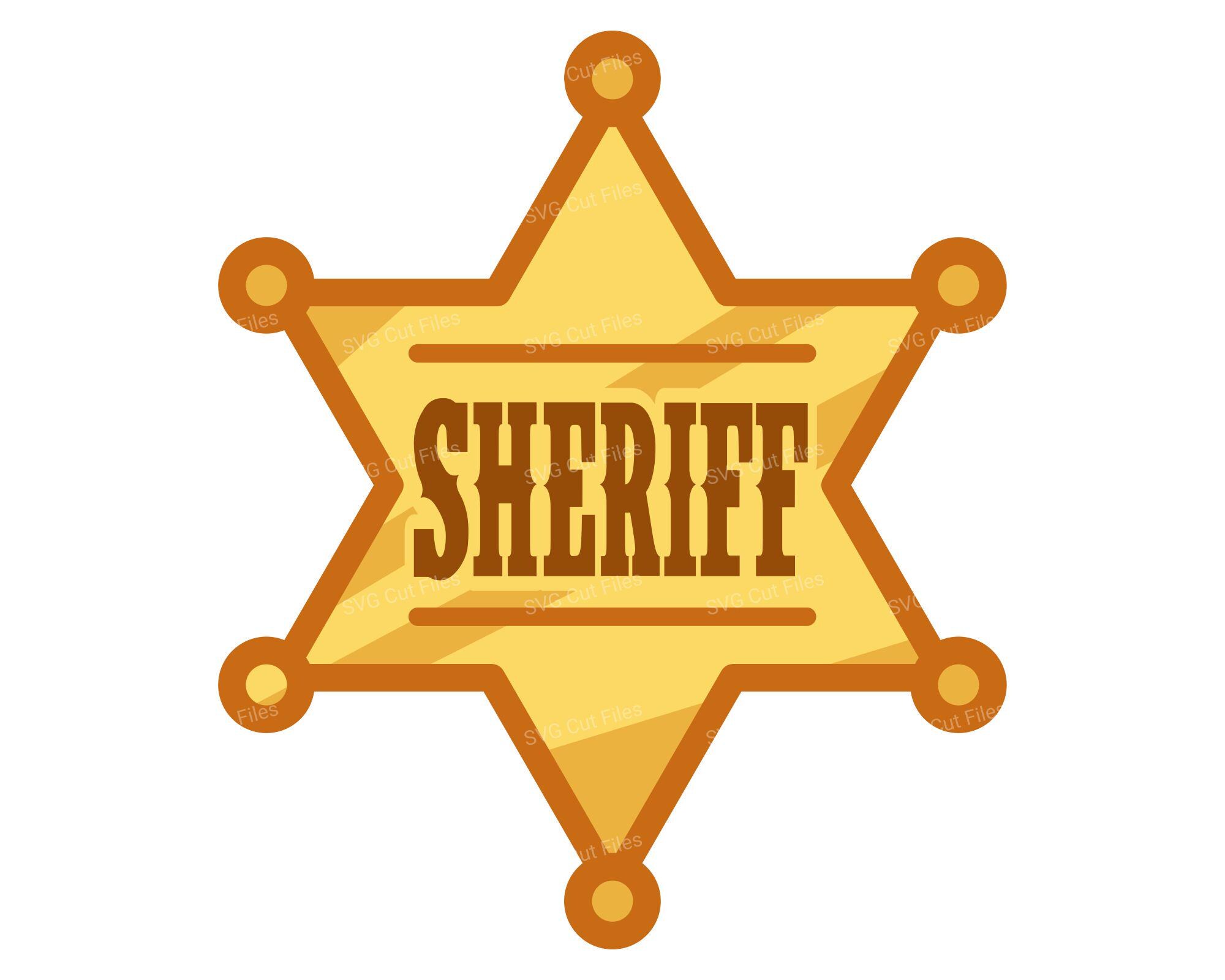 Sheriff Badge SVG, Texas Ranger PNG, Police Digital Download - Etsy