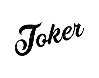 Joker Sign SVG, Printable Joker PNG Clipart, Shirt Design