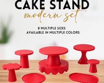 Taartstandaard op maat | 3D-geprinte taartstandaard | Dessertstandaard | Taartpresentatiestandaard | Bruidstaartstandaard | Verjaardagstaartstandaard | Feestdecoratie