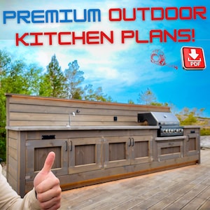 Planos de cocina al aire libre DIY: construcción fácil con guía detallada