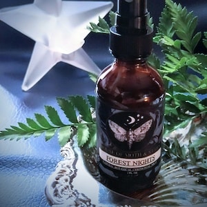 Forest Nights ™ Natural Botanical Ceremonial Perfume Myst  Spray, Patchouli, Frankincense, Creosote, Juniper, Labdanum, Cedar,Pinon