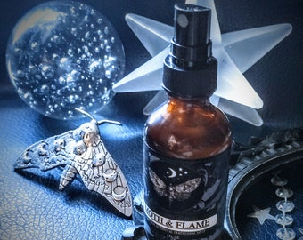 Moth & Flame™ Natural Botanical Ceremonial Perfume Myst Body Spray Cedar, Saffron, Tobacco, Vetiver, Benzion, Frankincense