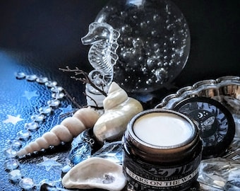 Stars on the Water ™ Natural Botanical Ceremonial Solid Perfume Balm -Chamomile, Lime, Green Tea, Blue Lotus, Coconut , Wood