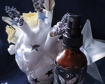 Heart of Stars™ Natural Botanical Ceremonial Perfume Myst-Body Spray, Cocoa, Coffee, Cardamom, Black Pepper, Labdanum, Myrrh, Amber Resin