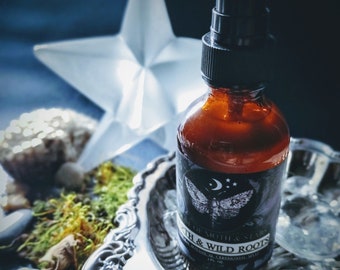 Earth & Wild Roots™ Natural Botanical Ceremonial  Perfume Myst-Body Spray,Mushroom,Mimosa,Vanilla,Mint,Carrot, Cedarwood,Juniper,Myrrh,Amber