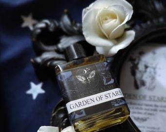 Garden of Stars ™ Natural Botanical Ceremonial Perfume Oil- Rose, Jasmine, Orange, Honey, Amber, Sandalwood