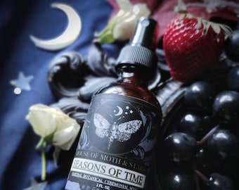 Seasons of Time ™ Natural Botanical Ceremonial Perfume Myst Body Spray Apple, Rose, Strawberry, Patchouli, Spearmint,  Myrrh