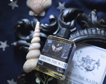 Stars on the Water™ Natural Botanical Ceremonial Perfume Oil Chamomile,Lime,Blue Lotus,Green Tea,Ylang Ylang,Coconut,Hinoki Wood,