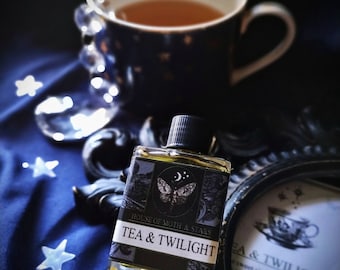 Tea & Twilight™ Natural Botanical Ceremonial Perfume Oil, Black Tea, Green Tea, Ginger, Cardamom, Bergamot, Vanilla