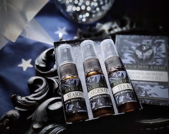 Sample Set Natural Botanical Ceremonial Aromatic Perfume Myst Spray Mini Bottle Choose your 3 scents