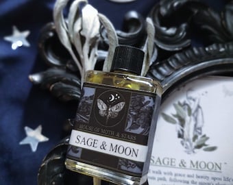 Sage & Moon ™ Natural Botanical Ceremonial Perfume oil Clary Sage, Pineapple, Anise, Ylang Ylang , Balsam of Peru
