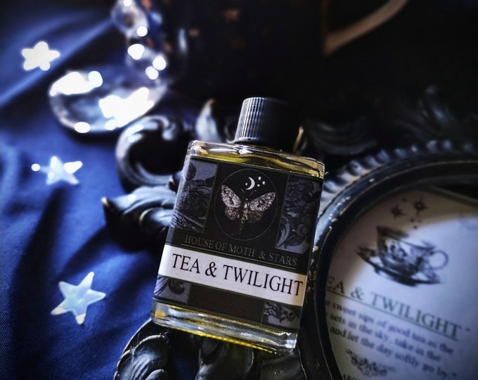 Featured listing image: Tea & Twilight™ Natural Botanical Ceremonial Perfume Oil, Black Tea, Green Tea, Ginger, Cardamom, Bergamot, Vanilla