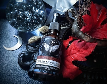 October Moon Rising™ Natural Botanical Ceremonial Fall Perfume Myst Spray-Apple,Hay,Oakmoss,Carrot,Coffee,Birch,Pinon,Cinnamon,Smoke,Resin
