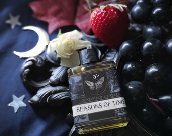 Seasons of Time ™ Natural Botanical Ceremonial Perfume Oil -Apple, Rose, Strawberry, Patchouli, Spearmint, Myrrh, Labdanum