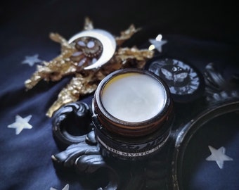 The Mystic Sun ™ Natural Botanical Ceremonial Solid Perfume Balm- Lemongrass, French Lavender, Rose, Black Currant