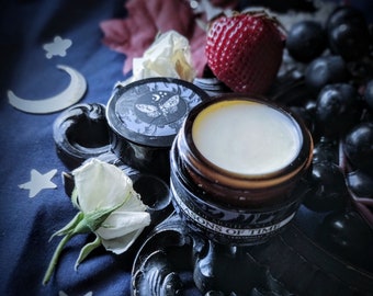 Seasons of Time  ™ Natural Botanical Ceremonial Solid Perfume Balm- Apple. Rose, Strawberry, Patchouli, Spearmint, Labdanum, Myrrh