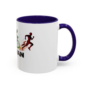 Taza de cerámica con diseño del triatlón Ironman imagen 2