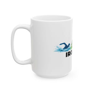 Triathlon Silhouette IRONMAN Mug | Ceramic Coffee Cup image 4