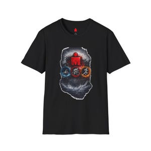 Ironman Triathlon Icons T-Shirt | Swim Bike Run Race Logo image 2