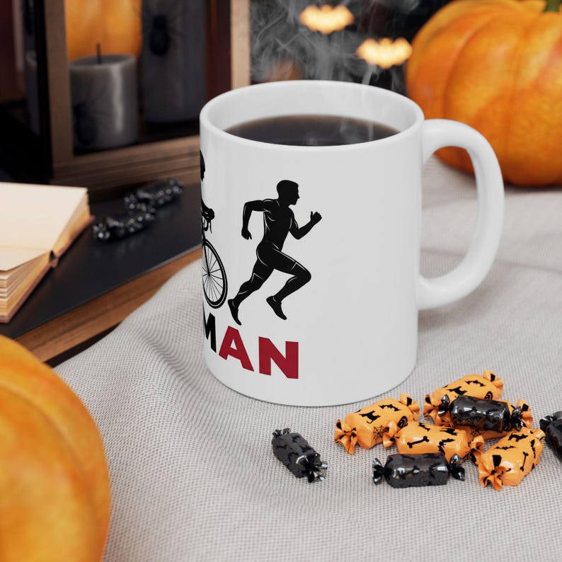 Cup Ironman Graphic Mug | Swim Bike Run Ceramic Coffee Cup image 6