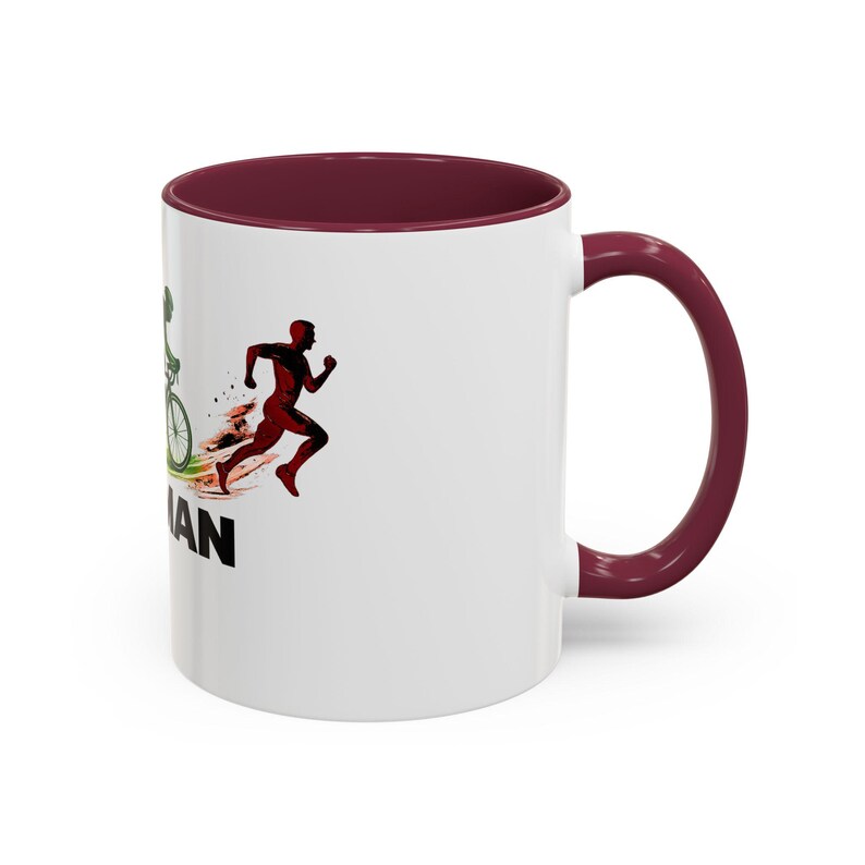 Taza de cerámica con diseño del triatlón Ironman imagen 20