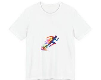 Camiseta "Me encanta correr" / Camiseta gráfica colorida para corredores