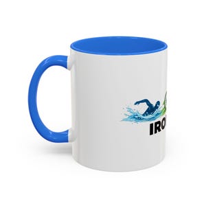 Taza de cerámica con diseño del triatlón Ironman imagen 10