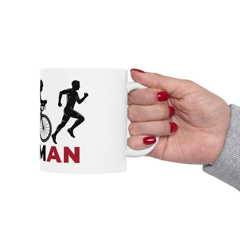 Cup Ironman Graphic Mug | Swim Bike Run Ceramic Coffee Cup image 10