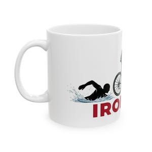 Cup Ironman Graphic Mug | Swim Bike Run Ceramic Coffee Cup image 3