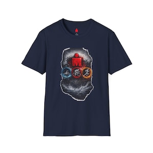 Ironman Triathlon Icons T-Shirt | Swim Bike Run Race Logo image 6