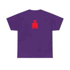 Red Ironman M Logo Tee | Minimalist Gym Sports Shirt image 13