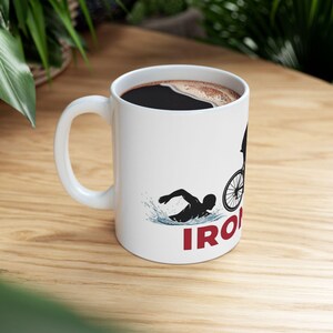 Cup Ironman Graphic Mug | Swim Bike Run Ceramic Coffee Cup image 8